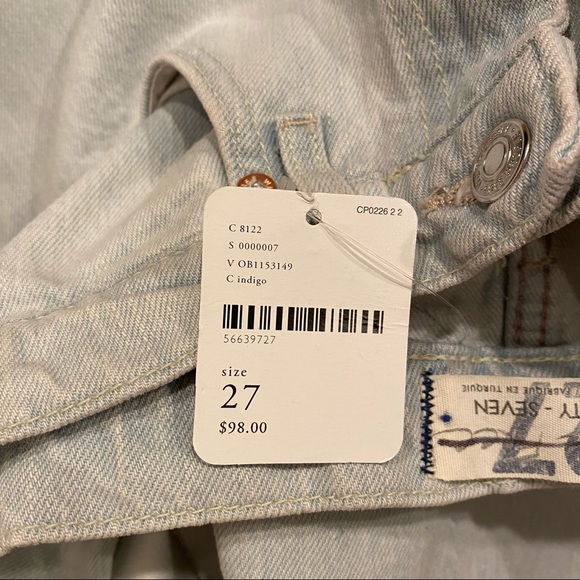 Free People Frank Dad Jeans Light NWT High-Rise - Picture 12 of 12